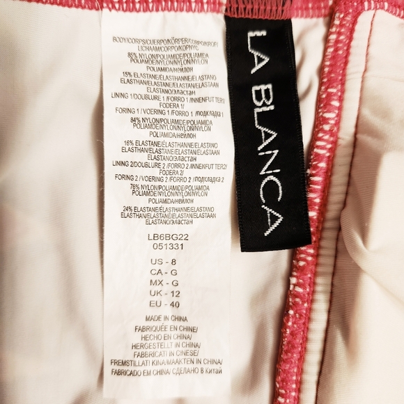 La Blanca Womens Sandbar Multi Strap Cross-Back Mio One-Piece Swimsuit Size 8 - Picture 4 of 7